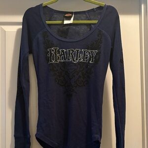 Harley Davidson  shirt blue
